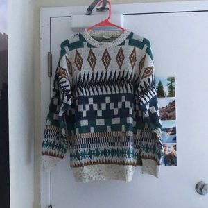 Vintage Retro Ski Sweater